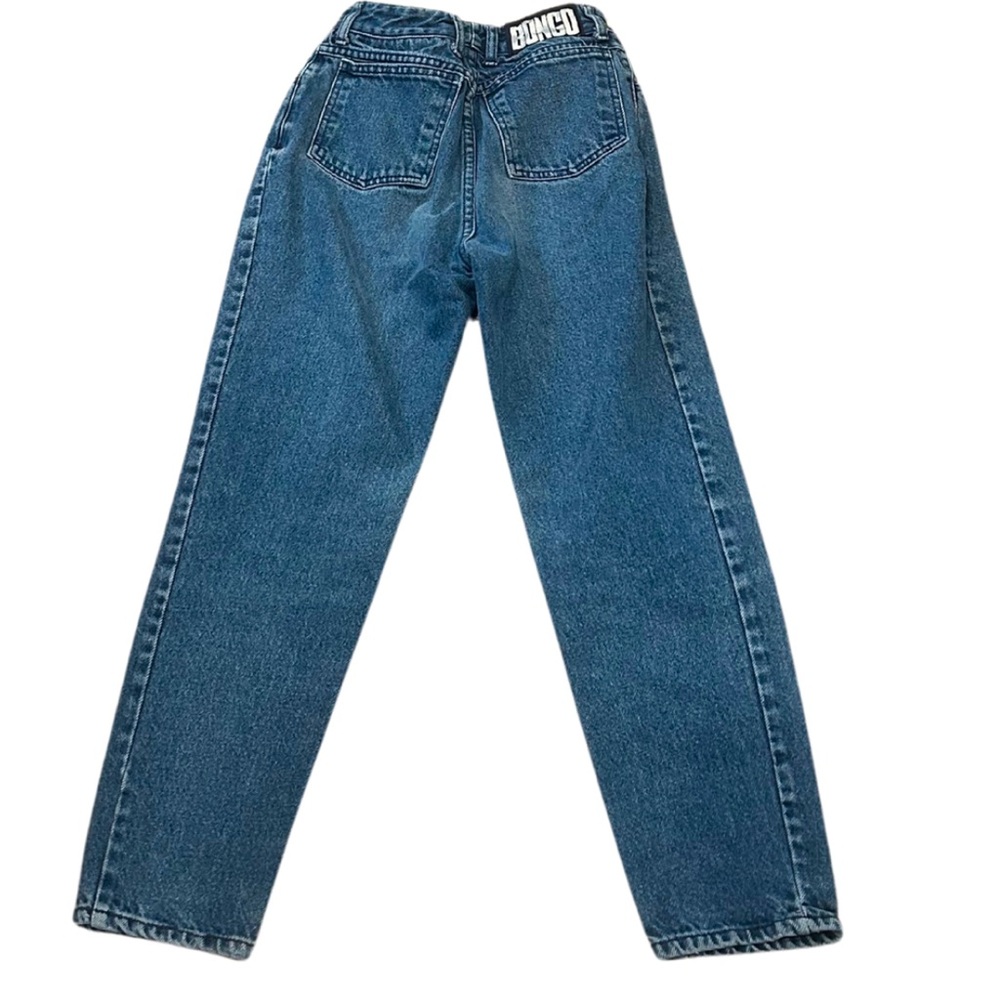 Vintage BONGO High Waist Straight Jeans | W25 x L25 (Vntg 7) | Medium Blue - Picture 2 of 7